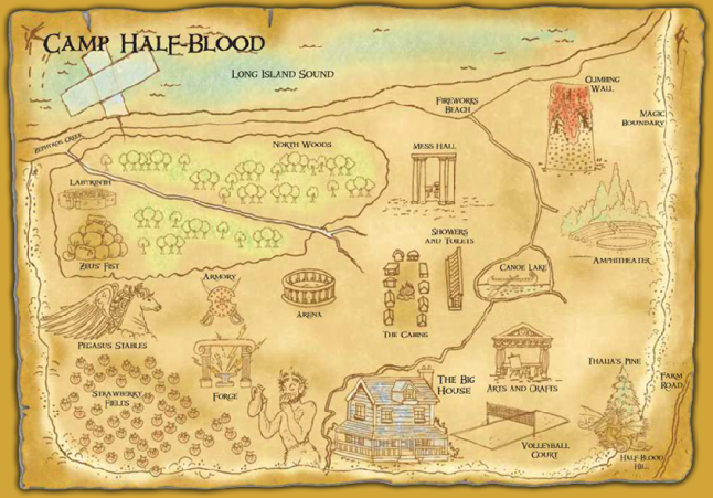 Camp Half Blood Map | Postcard